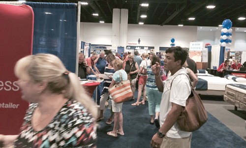 People entering the Home Show