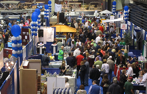 Photo showing typical home show attendance